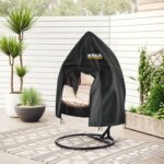 Haegs Bahçe Salıncağı Örtüsü, Rattan Salıncak Hamak Koltuk Koruma Kılıfı - Çift Kişilik, 230X200CM - Görsel 6