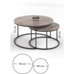 Gold Falez Orta Sehpa ve Zigon Sehpa Set Ikili Lüx C Zigon Gordion - Görsel 4