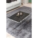 Gold Falez Orta Sehpa ve Zigon Sehpa Solo Set Gümüş Bendir - Görsel 3