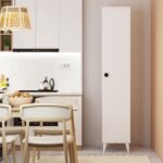 İmbaş Tek Kapaklı 5 Raflı Çok Amaçlı Banyo Mutfak Kiler Dolabı