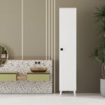 İmbaş Tek Kapaklı 5 Raflı Çok Amaçlı Banyo Mutfak Kiler Dolabı - Görsel 3