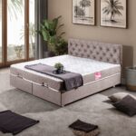 Setay Eylül İkili Set Çift Kişilik Baza Başlık - Kahverengi