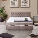 Setay Eylül İkili Set Çift Kişilik Baza Başlık - Kahverengi - Görsel 2