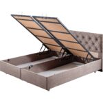 Setay Eylül İkili Set Çift Kişilik Baza Başlık - Kahverengi - Görsel 5