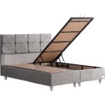 Setay Gümüş İkili Set Tek Kişilik Baza Başlık - Gri - Görsel 4