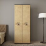 Cantek Dizayn Valenns (B) 2 Kapaklı Gardırop Elbise Dolabı ve Çok Amaçlı Dolap Antrasit-Safirmeşe - Görsel 2