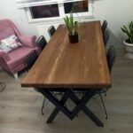 Deryawood Doğal Ahşap Yemek Masası 80x120 cm - Görsel 3