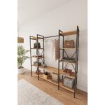 Mobitopya Nilamu Elbise Dolabı / Metal Aksamlı / Atlantik Çam / Açık Dolap / Organizer / Askılık - Görsel 2