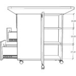 Asra Trend Katlanır Mutfak Yemek Çalışma Masası Km-30 Royal Mermer - Görsel 5