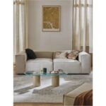 Edsy Home Mira 2 Modüler Ikili Koltuk (Krem) Keten Kumaş