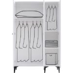 Setay Gardırop, White 3 Kapaklı Dolap - Görsel 4