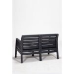 Mobetto Lara Mindersiz / 2 1 1 S Bahçe Takımı Balkon - Bahçe - Teras Mobilyası / Antrasit - Görsel 3