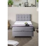 Setay Berlin Tek Kişilik Baza Başlık Comfort Yatak Seti - Açık Gri - Görsel 2