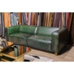 Koçaklar Home Living Prisma Üçlü Deri Modern Kanepe Yeşil