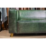 Koçaklar Home Living Prisma Üçlü Deri Modern Kanepe Yeşil - Görsel 3