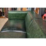 Koçaklar Home Living Prisma Üçlü Deri Modern Kanepe Yeşil - Görsel 4