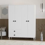 İmbaş Opal 4 Kapaklı 2 Çekmeceli Gardırop - Görsel 2