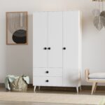 İmbaş Opal 3 Kapaklı 2 Çekmeceli Gardırop - Görsel 2