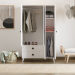 İmbaş Opal 3 Kapaklı 2 Çekmeceli Gardırop - Görsel 3