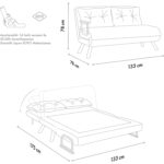 Pafu Sando İkili Katlanır Yataklı Koltuk - Gri - Görsel 8