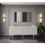 Enwood Capella KUMTAŞI RENGİ Mdf 5 Kapaklı Raflı 180 Lik Konsol