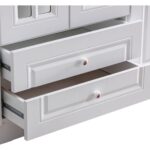 Setay Mobilya Gardırop, Country West Mdf Ön Yüzeyli 4 Kapaklı Dolap - Beyaz - Görsel 5