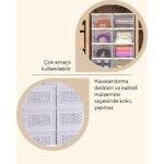 Terracy Home Garden 6 Raflı Çok Amaçlı Katlanabilir Dolap, Ayakkabılık ve Raf - Görsel 4