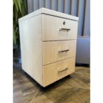 Bener Mobilya Anka Kilitli Üç Çekmeceli Komodin - Akçaağaç - Görsel 3