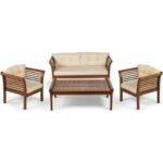 Mebel Stil Venüs Oturma Grubu - Dış Mekan Ahşap Bahçe, Balkon ,teras Takımı