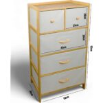 Digithome Bambu 5 Çekmeceli Dolap Çok Amaçlı Düzenleyici Organizer Şifonyer - B9198 - Görsel 4