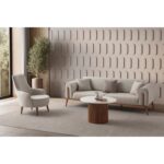 Edsy Home Riva 3+3+1 Koltuk Takımı Krem - Görsel 2