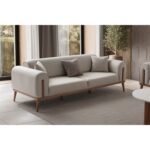 Edsy Home Riva 3+3+1 Koltuk Takımı Krem - Görsel 3