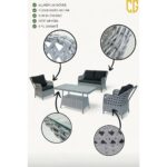 Çavdar Group Icon Raddan 2+1+1 Çay Seti Balkon Teras Bahçe Mobilyası El Örgüsü Raddan 4 Kişilik Oturma Grubu - Görsel 2