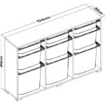 Pratico Bofi Ultra 3+3+3 Sepetli Çok Amaçlı Mutfak Kiler Dolabı - Görsel 5