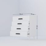 Imbaş Mobilya Inci 4 Çekmeceli Şifonyer - Görsel 5