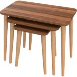 Napoli 3'lü Zigon Sehpa Ceviz - Görsel 4