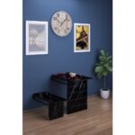 Moka Park AVM Tabureli Duvara Monte Açılır Kapanır Metal Ayaklı Dikdörtgen 2 Kişilik Mutfak Masası Yemek Masası