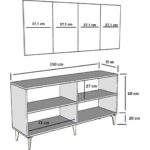 Demonte Decor Bahardd (KB150) Konsol Antrasit-Altın - Görsel 5