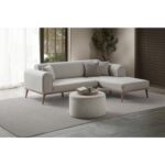 Edsy Home Rebul Köşe Koltuk Takımı Krem