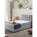 Setay Berlin Tek Kişilik Baza Başlık Comfort Yatak Seti - Açık Gri