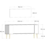Demonte Home Mobilya RETROLP3DH Tv Sehpası - Görsel 5