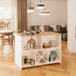 Bimossa Monet L4010 Mutfak Adası Beyaz-Sepet