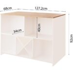 Bimossa Monet L4010 Mutfak Adası Beyaz-Sepet - Görsel 7