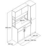 Roewood Kahve Köşesi Erzak Dolabı - Görsel 4