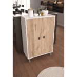 Melo 4 Gözlü 2 Kapaklı Çok Amaçlı Dolap Ayakkabılık Kiler Dolabı - Görsel 2