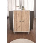 Melo 4 Gözlü 2 Kapaklı Çok Amaçlı Dolap Ayakkabılık Kiler Dolabı - Görsel 4