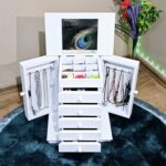 Tekir Store Aynalı 5 Çekmeceli 9 Bölmeli Takı Makyaj Dolabı - Görsel 4