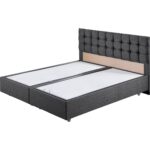 Venedik Ikili Set Çift Kişilik Baza Başlık - Antrasit - Görsel 3