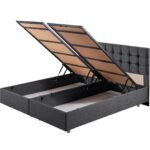 Venedik Ikili Set Çift Kişilik Baza Başlık - Antrasit - Görsel 5