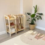 Zoziva Montessori Gardırop, Çocuk Odası Giysi Askılığı - Naturel